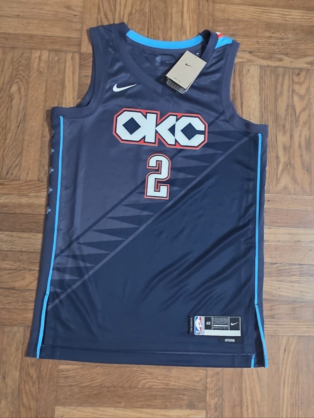 Nike OKC Thunder #2 Gilgeous-Alexander Jersey Men's Small 100% Authentic
